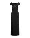 Just Cavalli Woman Maxi Dress Black Size 8 Polyester, Elastane In Black