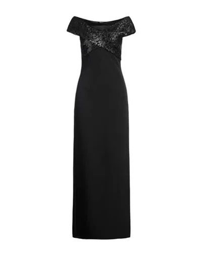 Just Cavalli Woman Maxi Dress Black Size 8 Polyester, Elastane