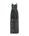 Just Cavalli Woman Maxi Dress Green Size 10 Polyester In Green