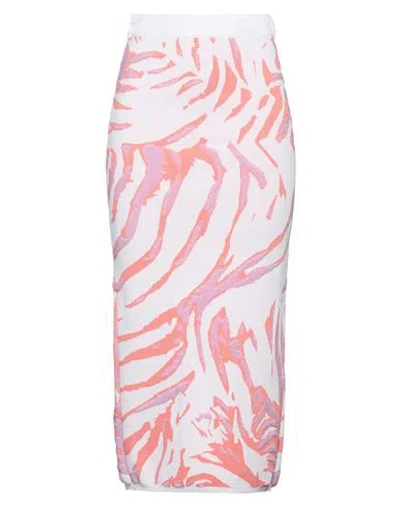 Just Cavalli Woman Maxi Skirt Pink Size S Viscose, Polyamide