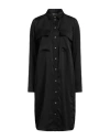 Just Cavalli Woman Midi Dress Black Size 10 Polyester