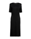 Just Cavalli Woman Midi Dress Black Size 4 Viscose, Polyamide, Elastane