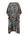 Just Cavalli Woman Midi Dress Black Size Onesize Polyester In Black