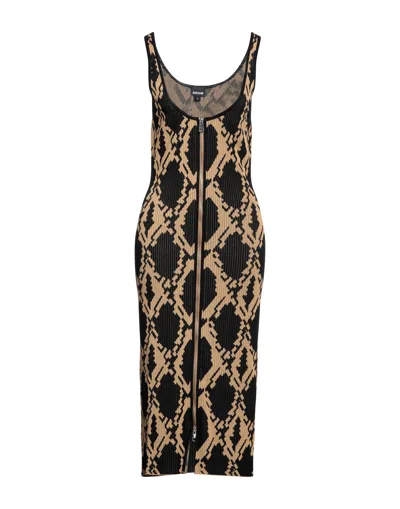 Just Cavalli Midi Dresses In Black