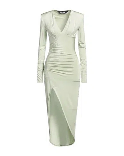 Just Cavalli Woman Midi Dress Light Green Size 4 Viscose, Elastane