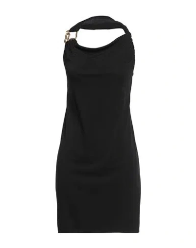 Just Cavalli Woman Mini Dress Black Size 10 Polyester, Elastane