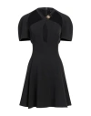 Just Cavalli Woman Mini Dress Black Size 14 Polyester, Elastane