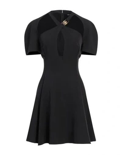 Just Cavalli Woman Mini Dress Black Size 14 Polyester, Elastane