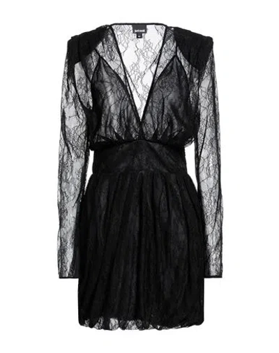 Just Cavalli Woman Short Dress Black Size 6 Polyamide