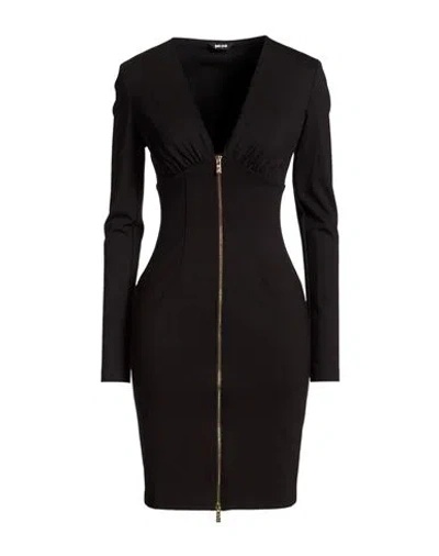 Just Cavalli Woman Mini Dress Black Size 6 Viscose, Polyamide, Elastane