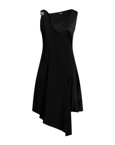 Just Cavalli Woman Mini Dress Black Size 8 Acetate, Viscose