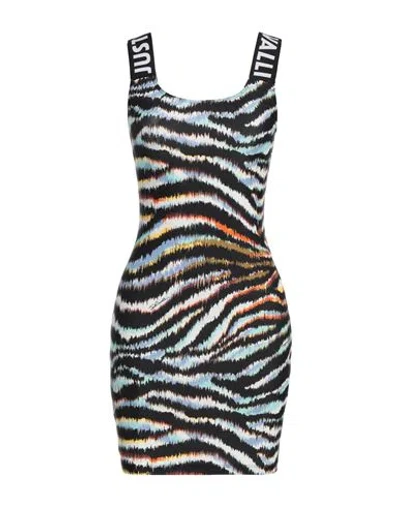 Just Cavalli Woman Mini Dress Black Size 6 Polyamide, Elastane In Blue