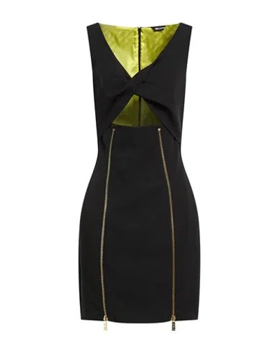 Just Cavalli Woman Mini Dress Black Size 8 Polyester, Elastane