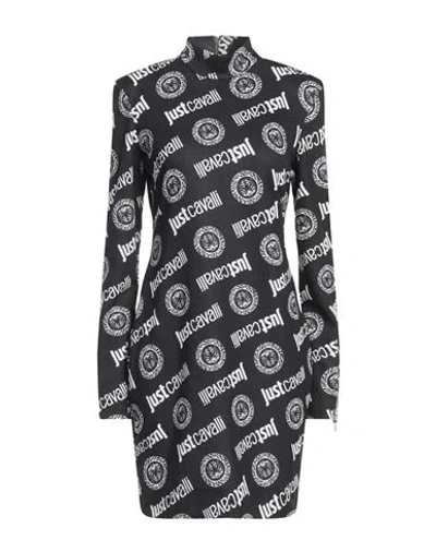 Just Cavalli Woman Mini Dress Black Size 8 Polyester, Elastane