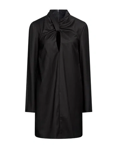 Just Cavalli Woman Mini Dress Black Size 8 Polyester, Viscose, Elastane