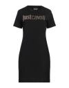 Just Cavalli Woman Mini Dress Black Size L Cotton