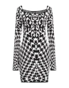 Just Cavalli Woman Mini Dress Black Size M Viscose, Cotton, Polyester In Black