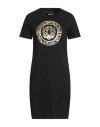 Just Cavalli Woman Mini Dress Black Size S Cotton In Black