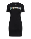 Just Cavalli Woman Mini Dress Black Size Xxs Cotton