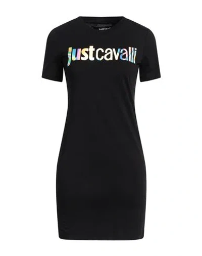 Just Cavalli Woman Mini Dress Black Size Xxs Cotton