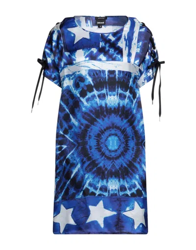 Just Cavalli Short Dresses In Blue
