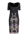 Just Cavalli Short Dresses In Grey