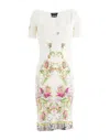 Just Cavalli Short Dresses In White