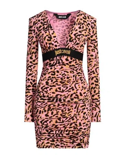 Just Cavalli Woman Mini Dress Pink Size 4 Viscose, Elastane