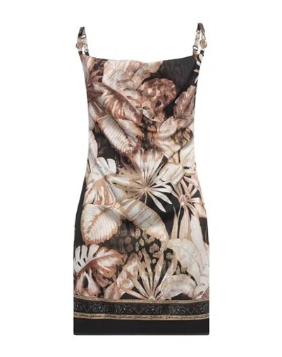 Just Cavalli Woman Mini Dress Sand Size 4 Polyester