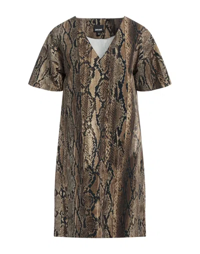 Just Cavalli Midi Dresses In Beige