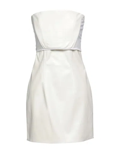 Just Cavalli Short Dresses In White