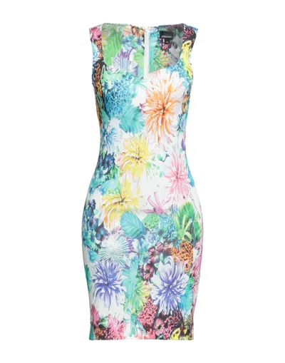 Just Cavalli Short Dresses In White