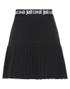 Just Cavalli Woman Mini Skirt Black Size 4 Polyester, Elastane In Black