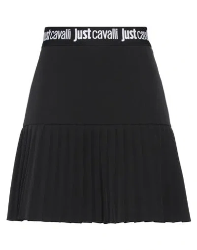 Just Cavalli Woman Mini Skirt Black Size 2 Polyester, Elastane
