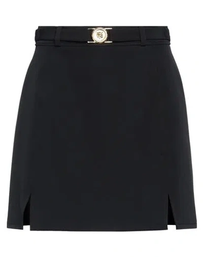 Just Cavalli Woman Mini Skirt Black Size 8 Polyester, Elastane