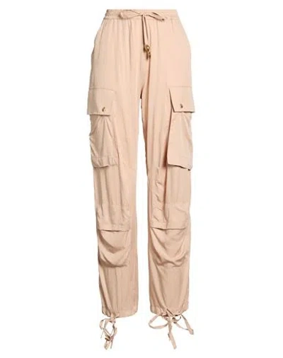 Just Cavalli Woman Pants Beige Size 4 Lyocell In Multi