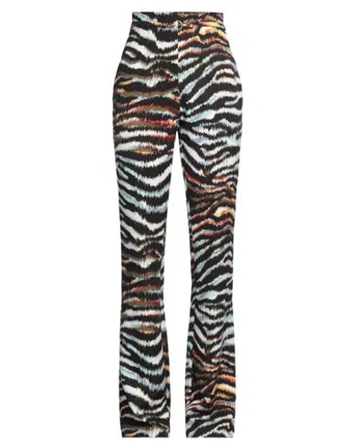 Just Cavalli Woman Pants Black Size 10 Polyester, Elastane