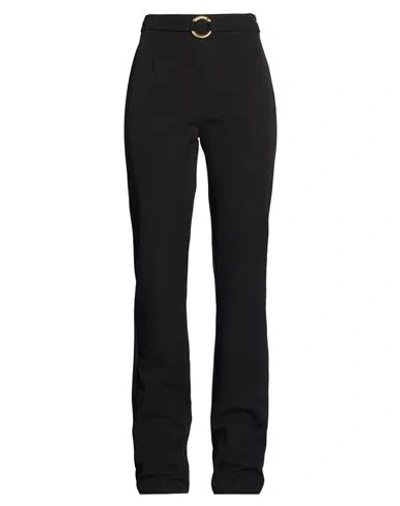Just Cavalli Woman Pants Black Size 6 Polyester, Elastane