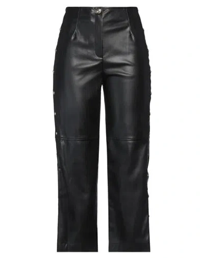 Just Cavalli Woman Pants Black Size 6 Polyester, Polyurethane Resin