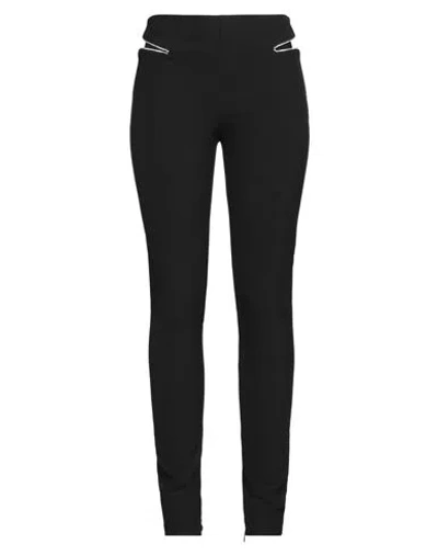 Just Cavalli Woman Pants Black Size 6 Polyester, Viscose, Cotton, Elastane