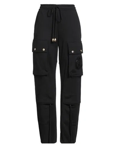 Just Cavalli Woman Pants Black Size L Cotton