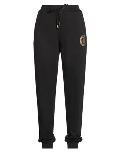 JUST CAVALLI JUST CAVALLI WOMAN PANTS BLACK SIZE L COTTON