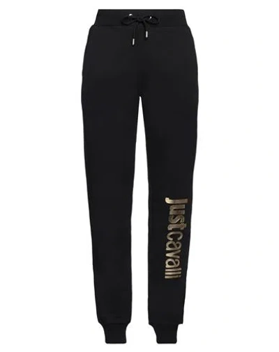 Just Cavalli Woman Pants Black Size Xl Cotton, Elastane