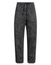 Just Cavalli Woman Pants Charcoal Size L Cotton In Black