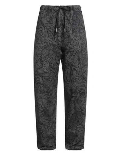 Just Cavalli Woman Pants Charcoal Size L Cotton In Black