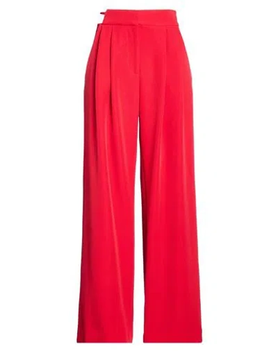 Just Cavalli Woman Pants Red Size 6 Polyester, Elastane