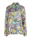 Just Cavalli Woman Shirt Black Size 14 Viscose In Black