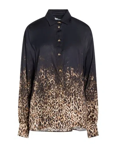 Just Cavalli Woman Shirt Black Size 8 Viscose
