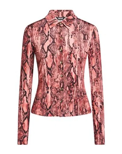 Just Cavalli Woman Shirt Pink Size 8 Viscose, Elastane