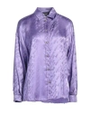 Just Cavalli Woman Shirt Purple Size 10 Viscose In Purple